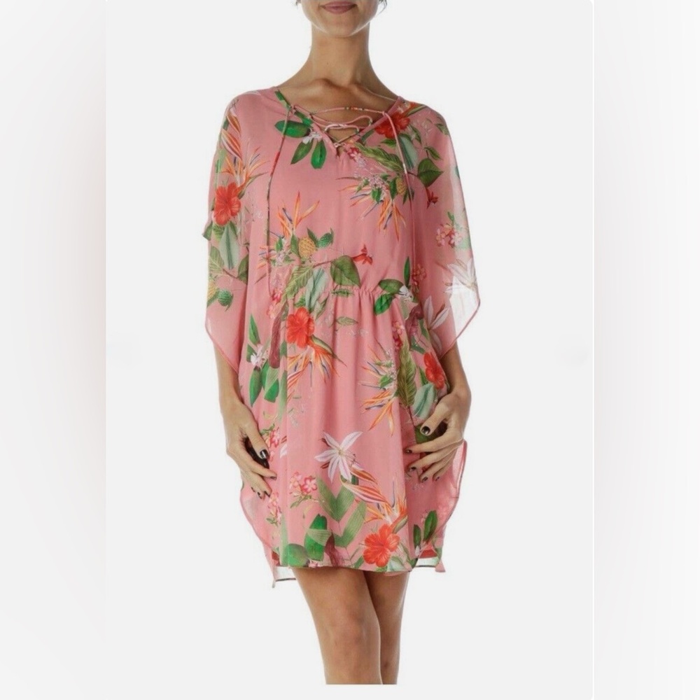 Express Tropical Mini Tunic Dress - Picture 10 of 15